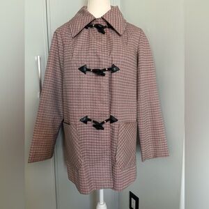 Vintage Plaid Niccolini Toggle Women's Coat